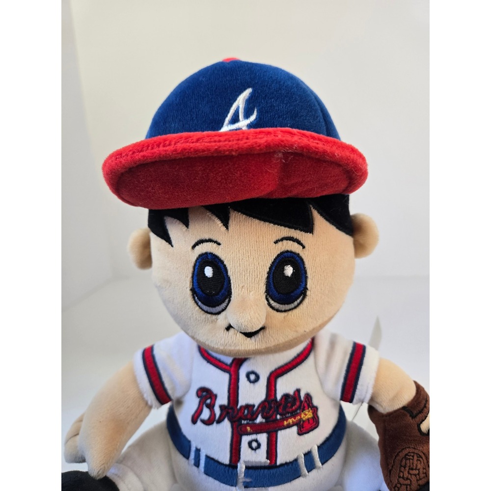 Atlanta Braves MLB Plush Player Doll SC Christmas White Jersey Blue Cap 10 inch - Picture 7 of 7